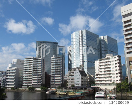 從天王洲橋眺望北品川 從天王洲橋眺望北品川 134280669