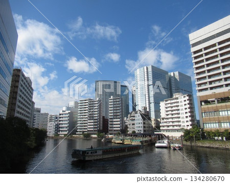 從天王洲橋眺望北品川 134280670