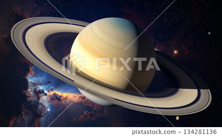 Space Planet Generation AI Background 134281136