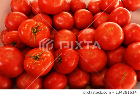 background of fresh tomatoes 134281634