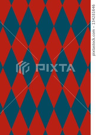 Retro color diamond pattern background material 134281646