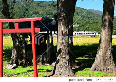 The Kamaishi Line as seen from a small shrine in Tono 134282268