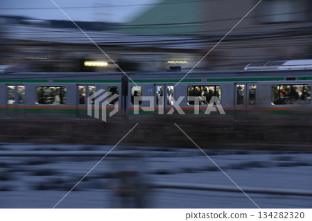 東海道線搖攝鏡頭 東海道線搖攝鏡頭 134282320