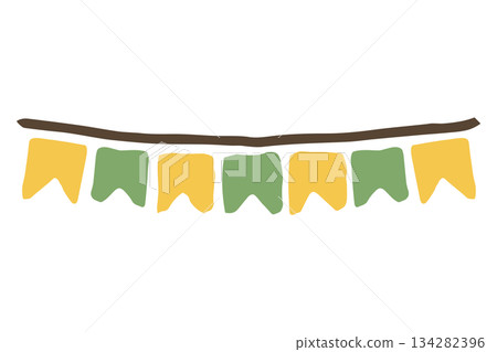 Gentle Sunflower Simple Series | Garland (Crest Flag) Gentle Sunflower Simple Series | Garland (Crest Flag) 134282396