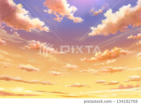 Evening sky swaying 134282708