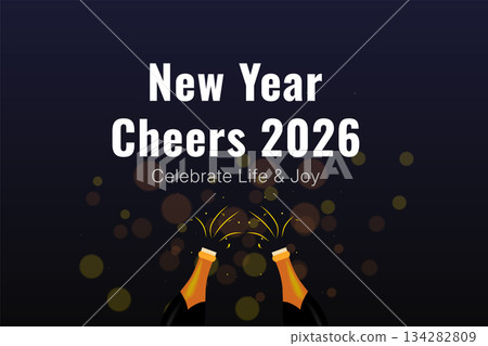 New Year Cheers 2026 Celebration Art New Year Cheers 2026 Celebration Art 134282809