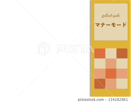 Stock Illustration: Manner mode pictogram Stock Illustration: Manner mode pictogram 134282861