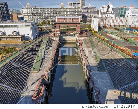 Arakawa Lock Gate (Edogawa Ward, Tokyo) Arakawa Lock Gate (Edogawa Ward, Tokyo) 134282917