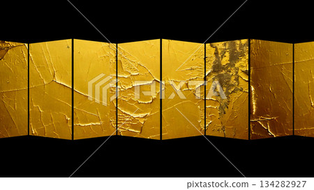 復古金色屏風 - AI 生成素材 134282927
