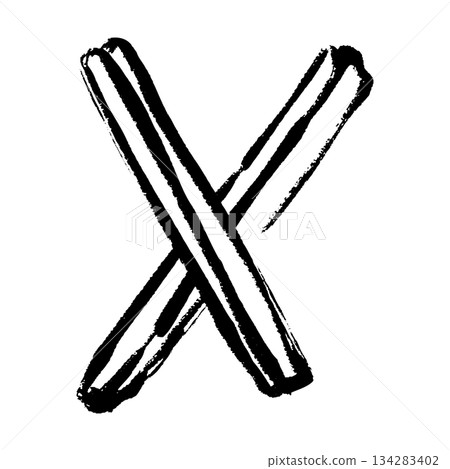 Brush-touched illustration of cinnamon sticks 134283402