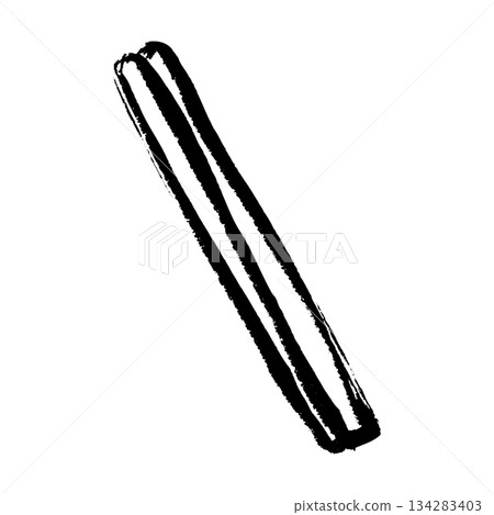 Brush-touched illustration of cinnamon sticks 134283403