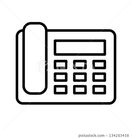 Landline phone icon Landline phone icon 134283438