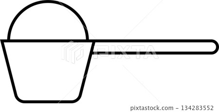 測量湯匙圖標 測量湯匙圖標 134283552