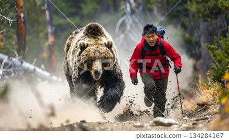 Man chased by bear while hiking 134284167