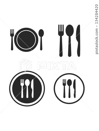 Icon restaurant stock illustration 134284420