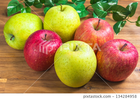 San Fuji and Orin apples San Fuji and Orin apples 134284958