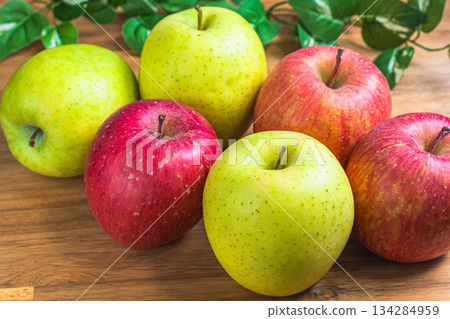 San Fuji and Orin apples San Fuji and Orin apples 134284959