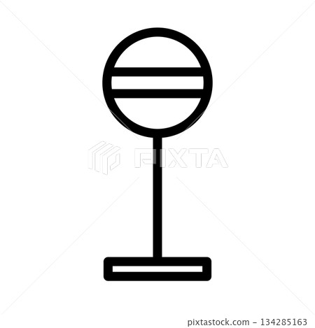 Bus stop icon 134285163