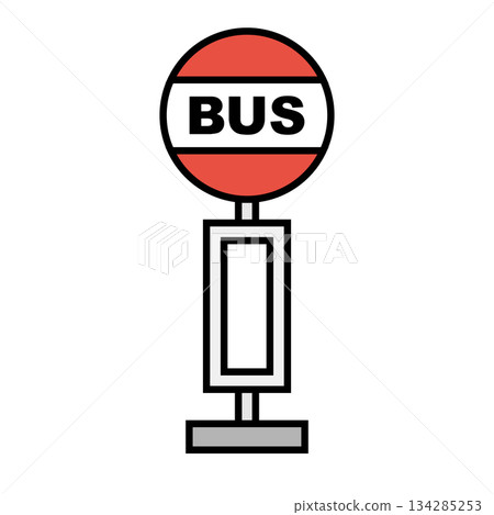 Bus stop icon 134285253