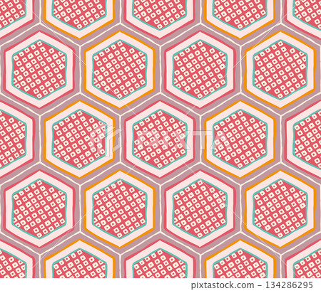 玳瑁無縫圖案 134286295