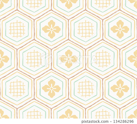 玳瑁無縫圖案 134286296