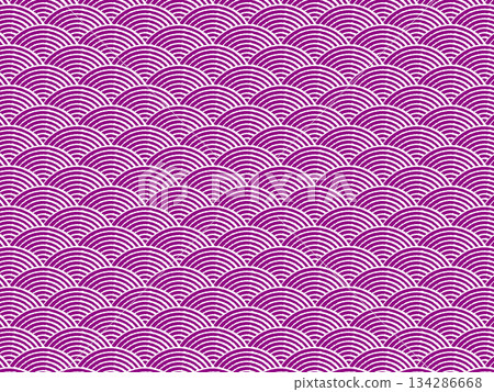 Purple Seigaiha pattern Purple Seigaiha pattern 134286668