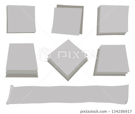 illustration of memo paper illustration of memo paper 134286917