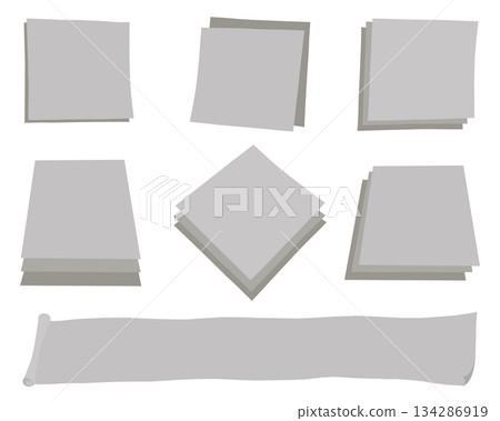 illustration of memo paper illustration of memo paper 134286919