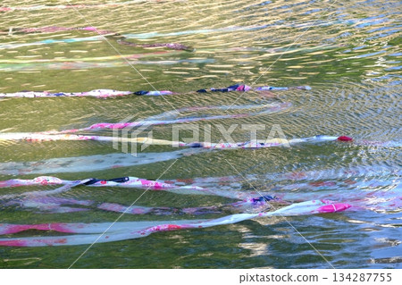 Summer Kyoto Yuzen Nagashi on the Kamo River Summer Kyoto Yuzen Nagashi on the Kamo River 134287755