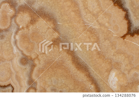 Onice Cappuccino texture. New background in beige tone for your interior. 134288076