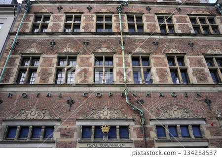 royal Copenhagen historic building detail 134288537