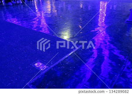 The blue illumination reflected in the passageway is the Blue Cave The blue illumination reflected in the passageway is the Blue Cave 134289082