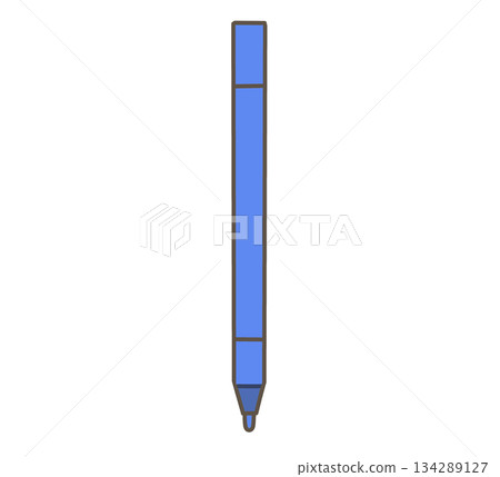 藍色鋼筆的插圖 134289127