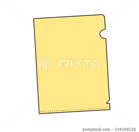 Yellow clear file illustration Yellow clear file illustration 134289128