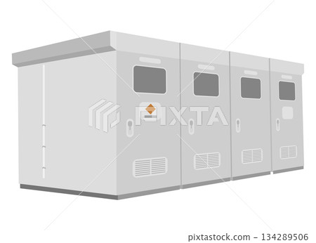 Illustration of a switchboard facility 134289506