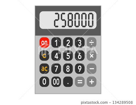 計算器的例證 134289508