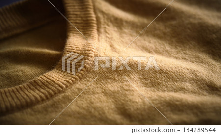 Soft Woolen Sweater Close-Up Soft Woolen Sweater Close-Up 134289544