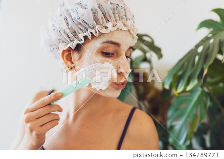 facial skin care at home facial skin care at home 134289771