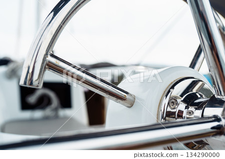 steering wheel on a yacht 134290000