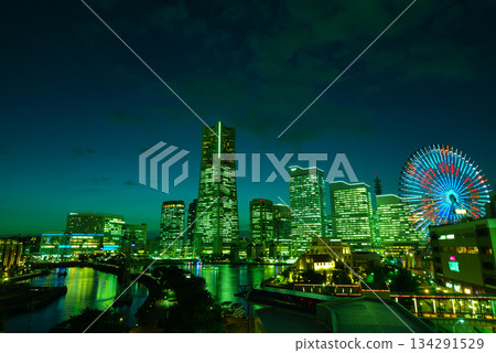 Night view of Minato Mirai from Navios Yokohama (Yokohama, Kanagawa Prefecture) Night view of Minato Mirai from Navios Yokohama (Yokohama, Kanagawa Prefecture) 134291529