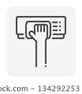 Air Conditioner Cleaning Icon 134292253