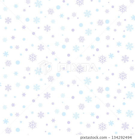 雪花無縫圖案背景 134292494