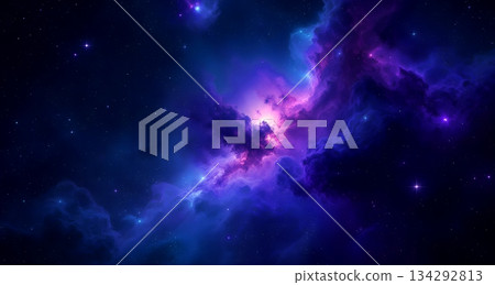 Deep Space Cosmic Nebula Glow 134292813
