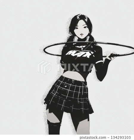 藝術體操社的高中女生 134293103