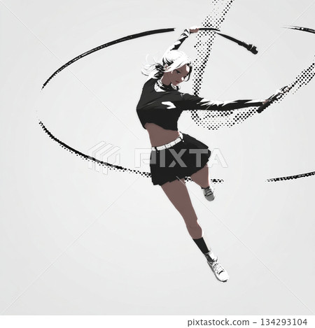 藝術體操社的高中女生 134293104