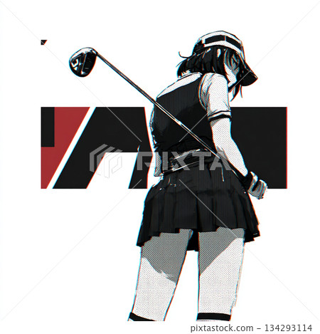 高爾夫俱樂部裡的高中女生 134293114