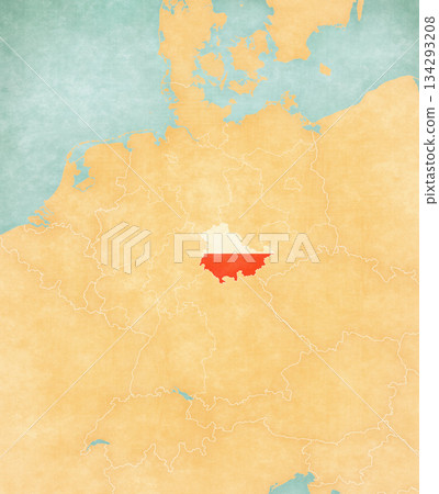 Map of Germany - Thuringia 134293208
