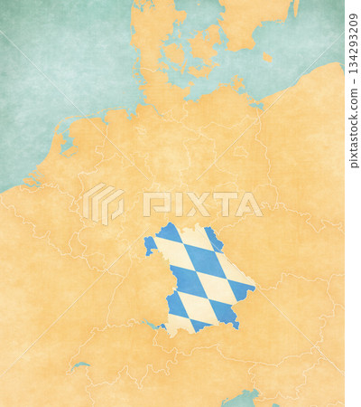 Map of Germany - Bavaria 134293209