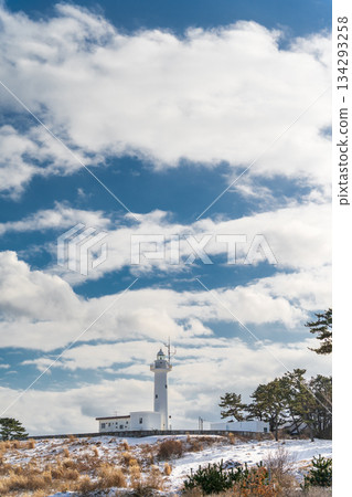 青森縣八戶市雪景種佐海岸 青森縣八戶市雪景種佐海岸 134293258