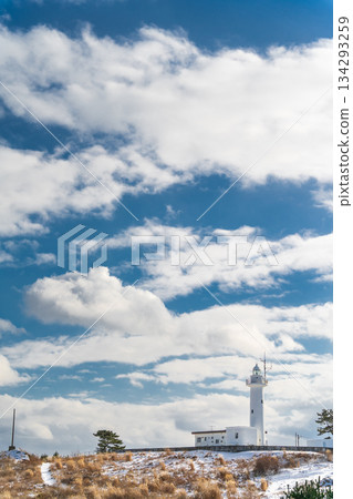 青森縣八戶市雪景種佐海岸 青森縣八戶市雪景種佐海岸 134293259